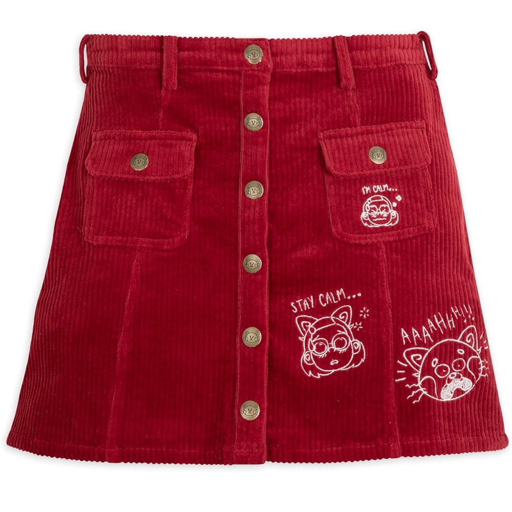 NWPT Disney Turning Red Corduroy Mini Skirt - Size 3X